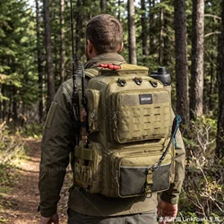 Goture Mochila táctica de gran capacidad para pesca y caza trekking