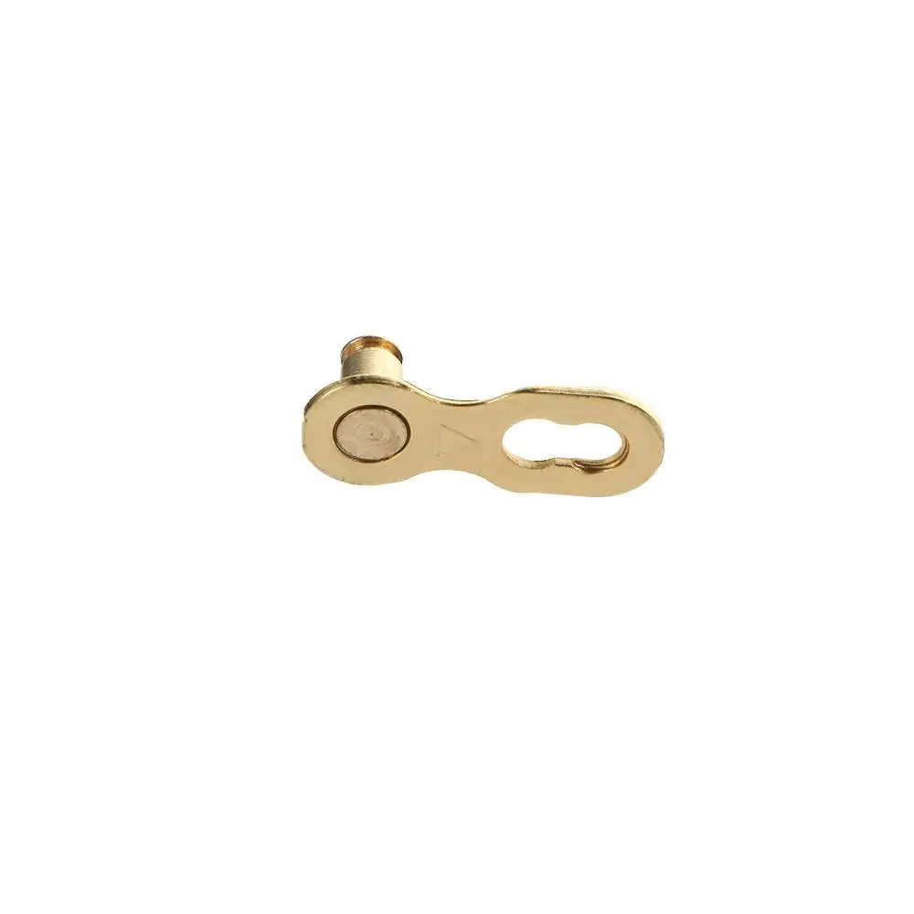 Conectores de cadena de bicicleta en acero plateado y dorado