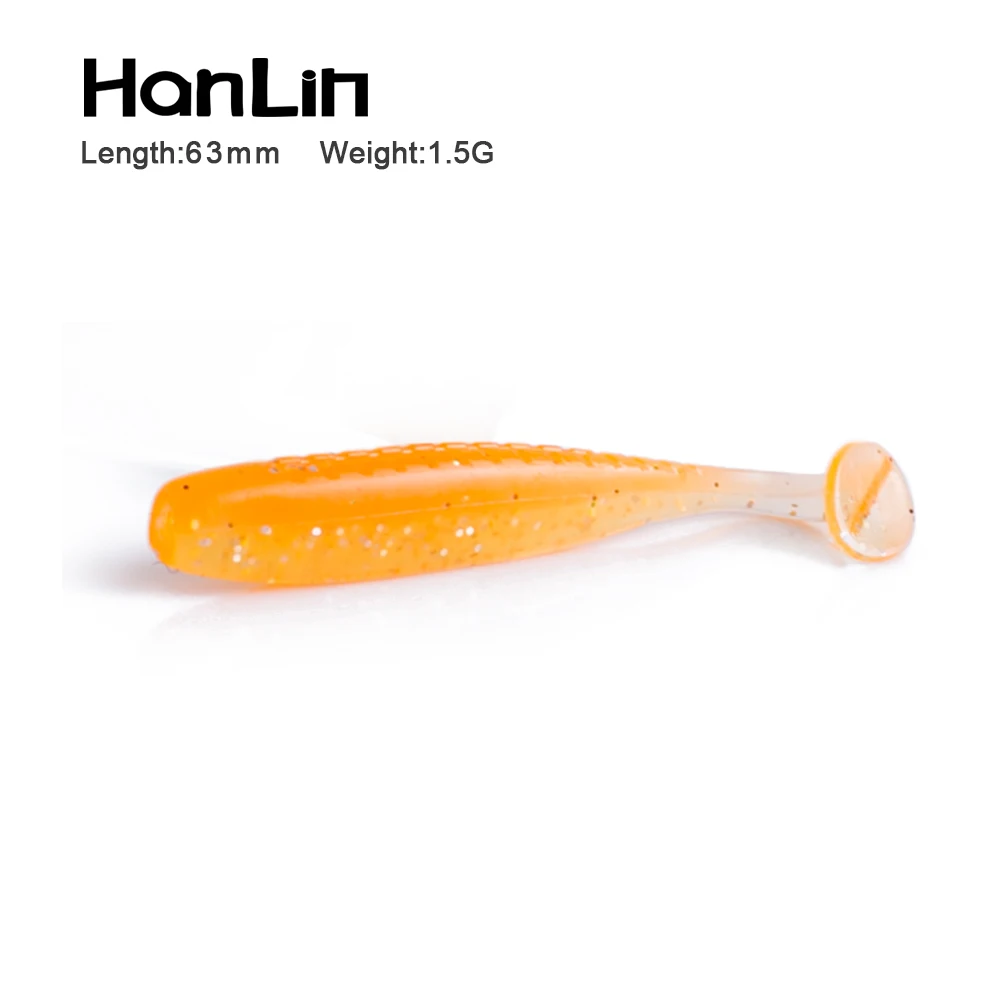 Hanlin Shad señuelo de vinilo suave con acción para carpa y lubina