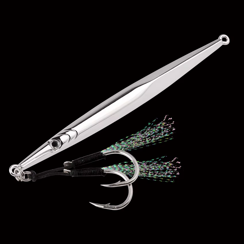 Cuchara galvanizada larga para pesca agua salada jigging lubina - imagen 4