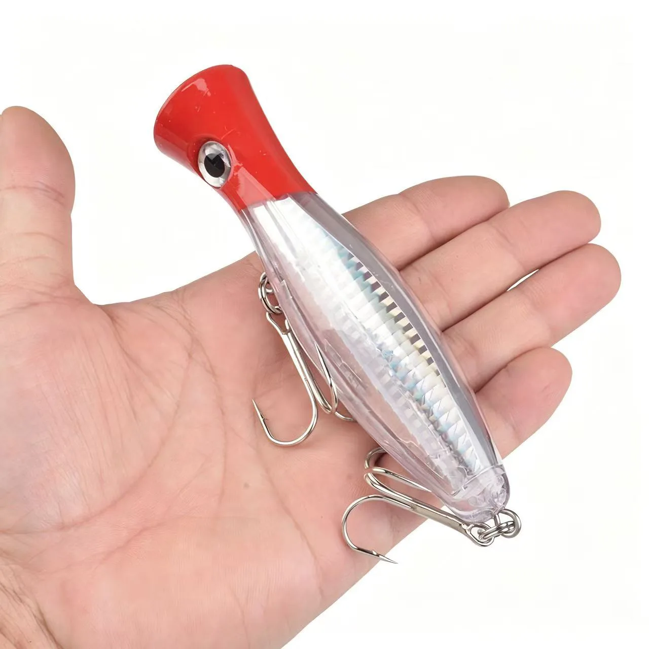 Popper flotante grande de plástico duro para superficie y trolling - imagen 3