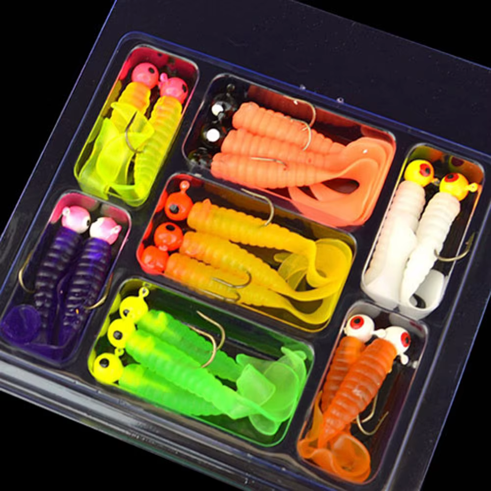 Set Anzuelos Jig Head y Vinilos para Lucio – 34 Piezas - imagen 3
