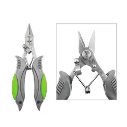 Alicates de pesca Mustad MT120 de acero inoxidable con bloqueo