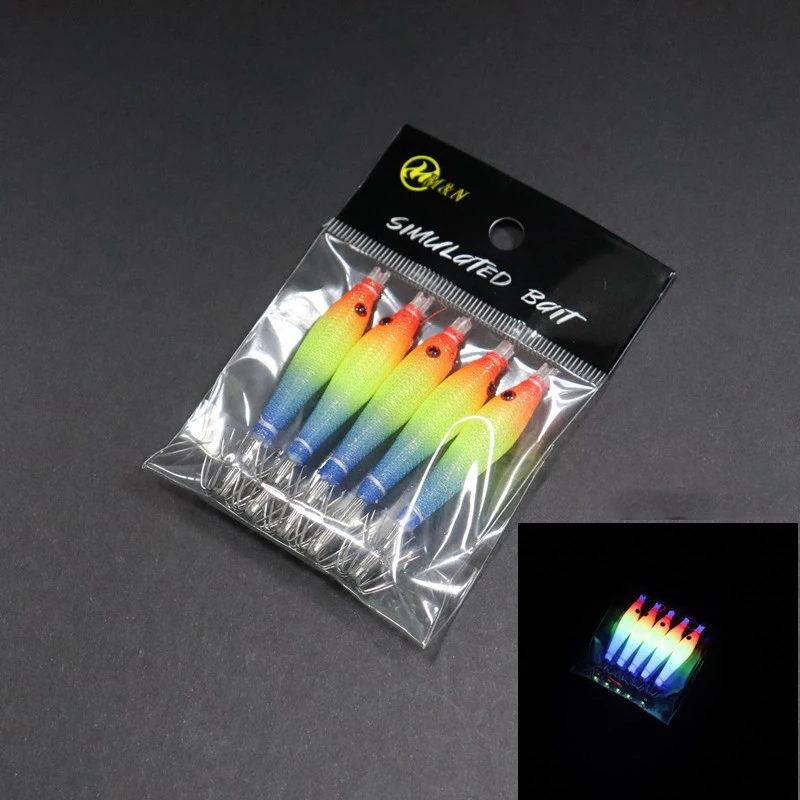 Jig Head Luminoso UV 68mm para Calamar y Pulpo - imagen 5