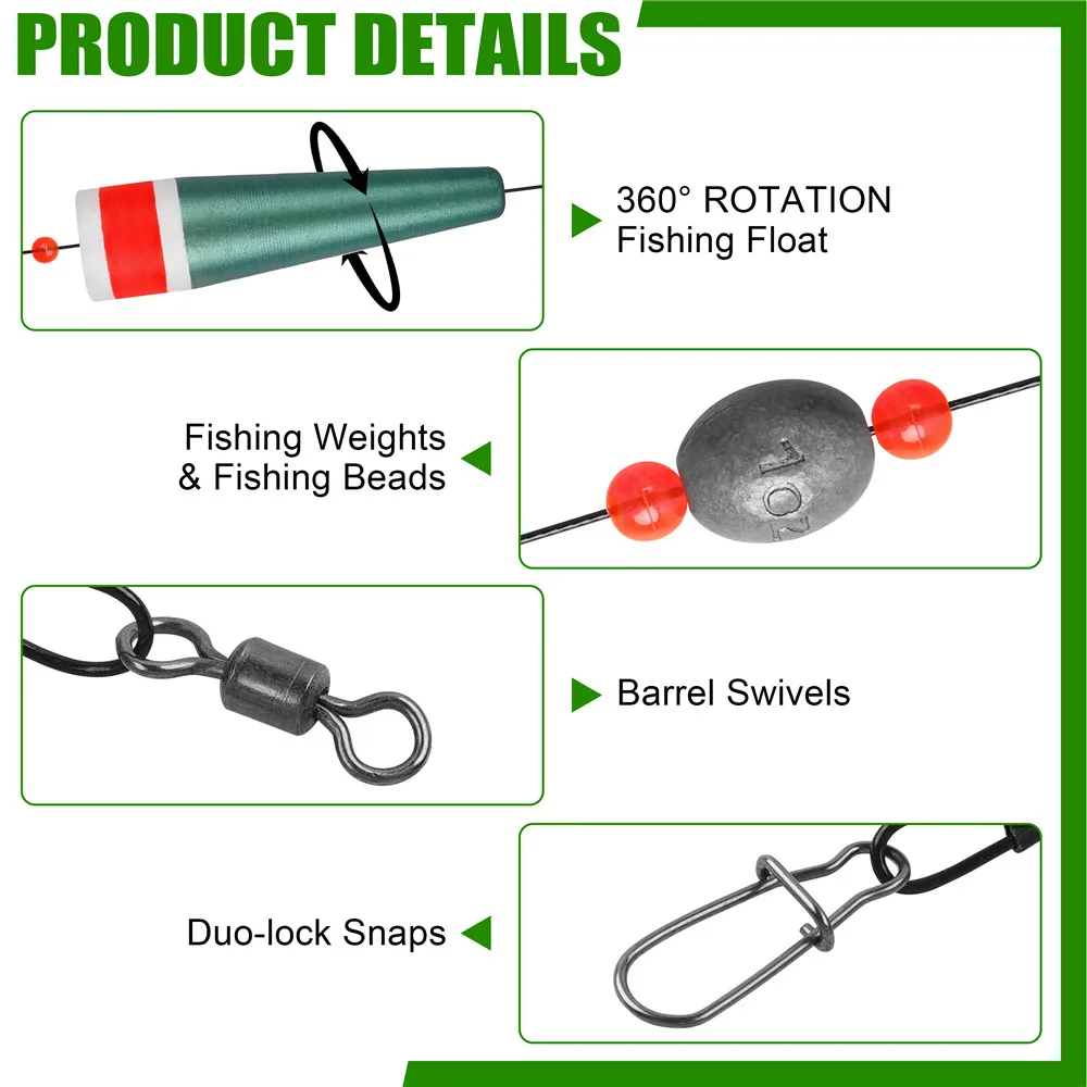 Corcho Popping lastrado con líder para pesca jig en agua salada