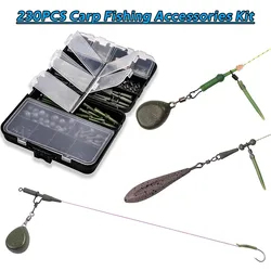 Kit aparejos carpa helicóptero con broches giratorios y mangas de goma