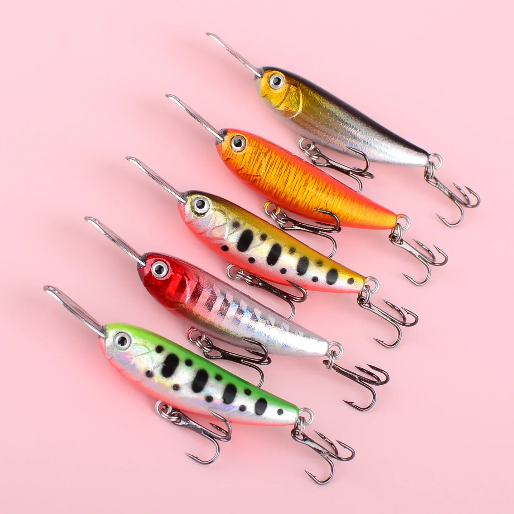 Señuelo minnow 5.5cm con acabado realista