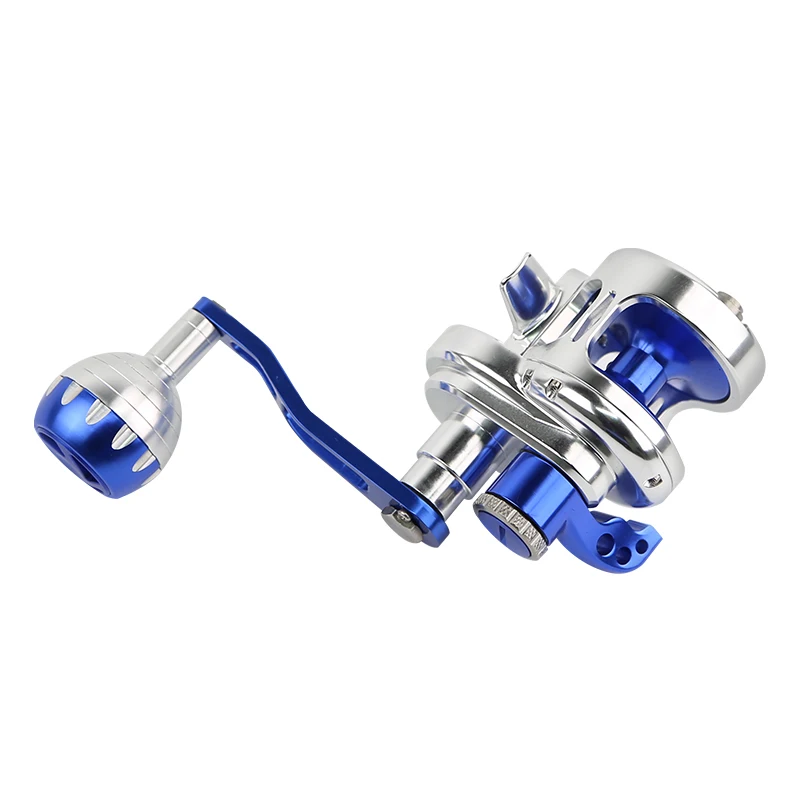Full Metal TC300 - Accesorio de pesca ambidiestro en oro rojo y azul - imagen 4