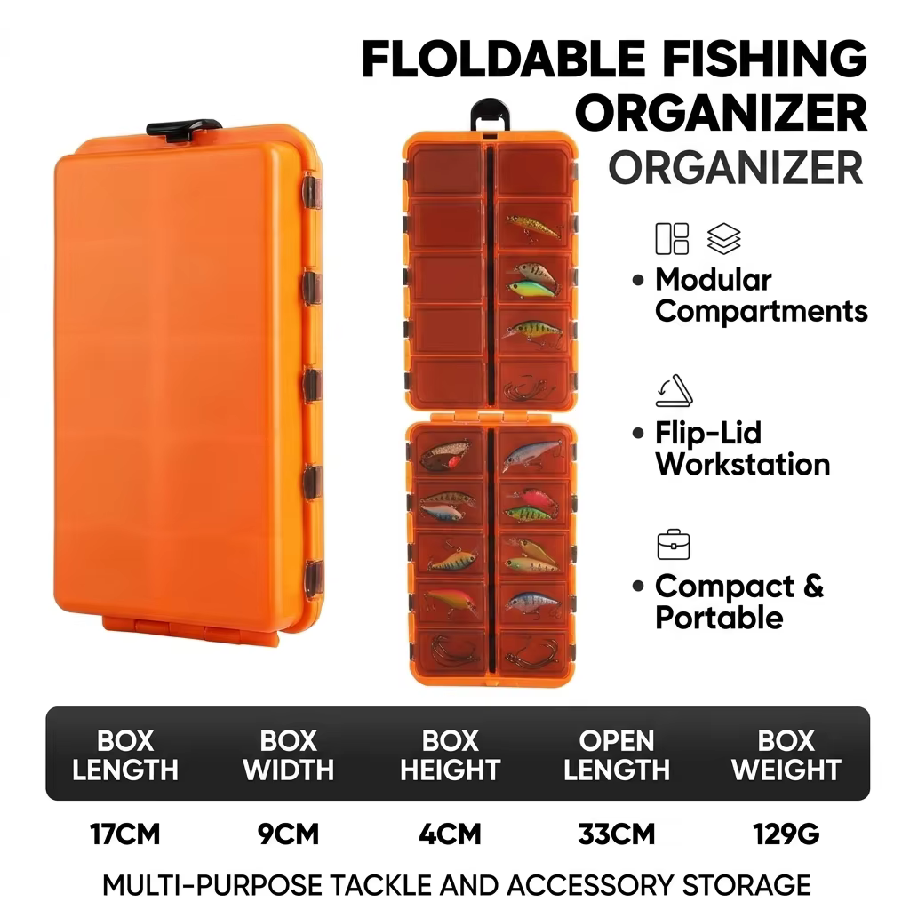 Caja Aparejos Plegable Modular ABS – Organizadora para Pesca - imagen 3