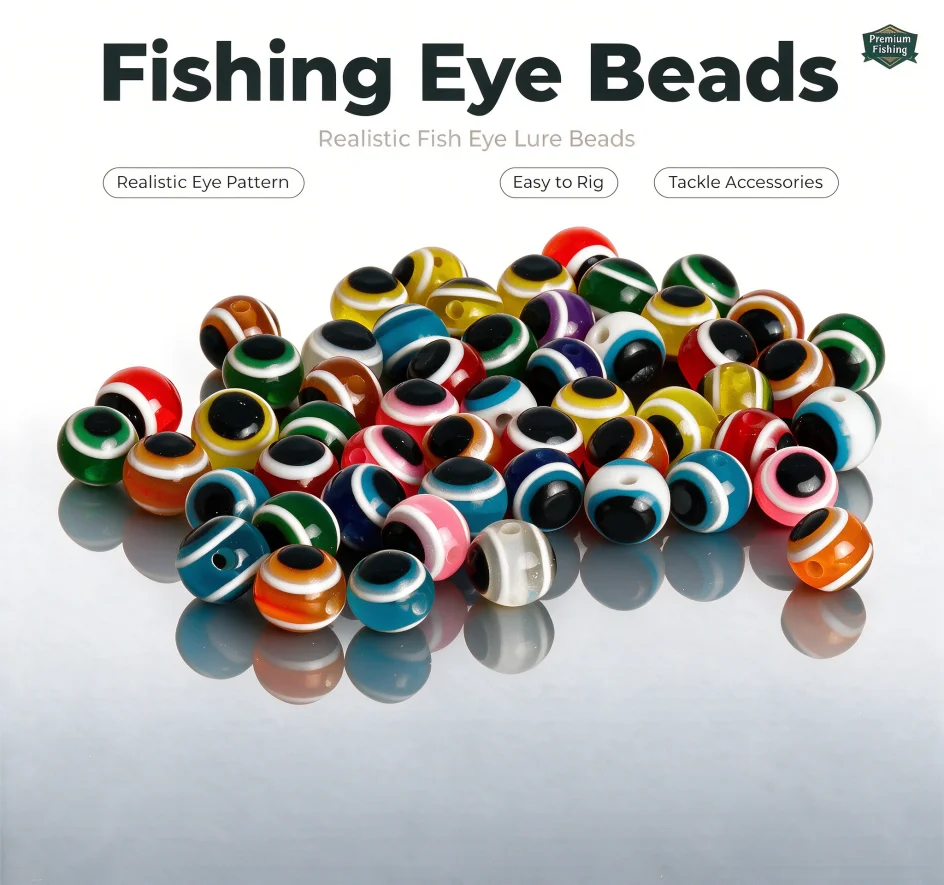 Cuentas ojo de pez para pesca resistentes en colores, señuelos DIY - imagen 3