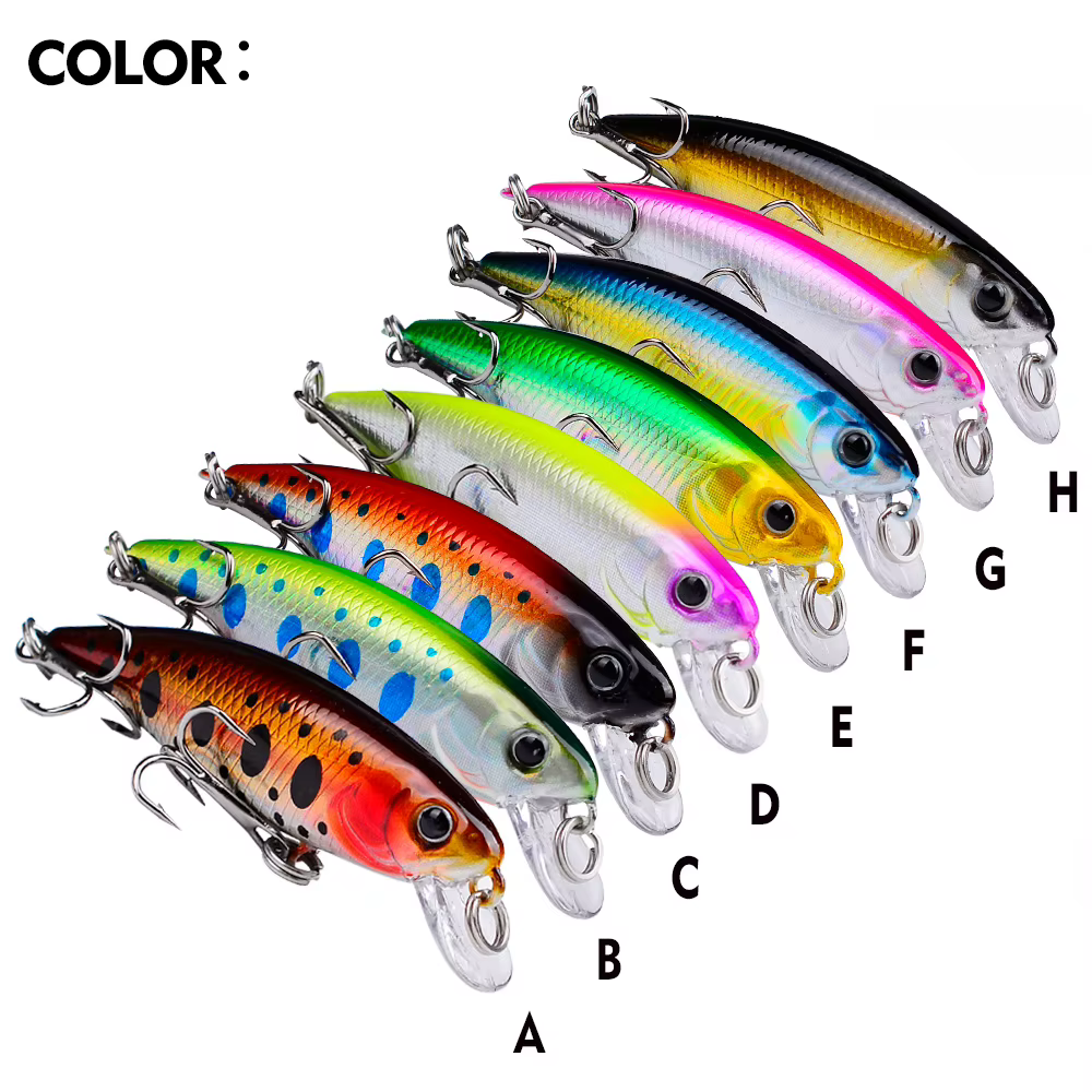 PROBEROS Wobbler Crankbait 5,7cm – Plástico duro con ojos 3D