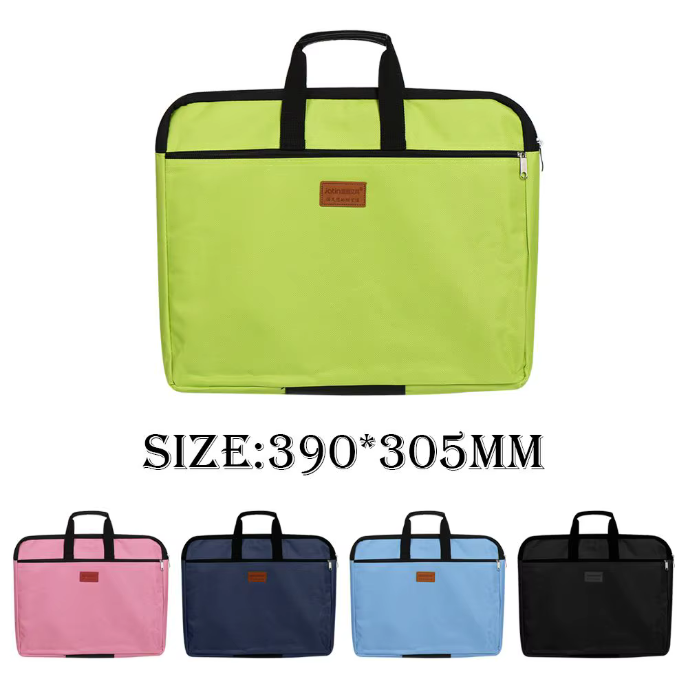 Bolsa de lona impermeable vista frontal en color negro