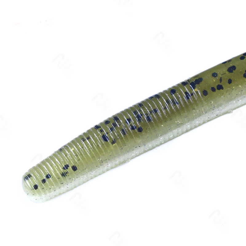 Señuelos blandos de silicona tipo lombriz con acción de natación