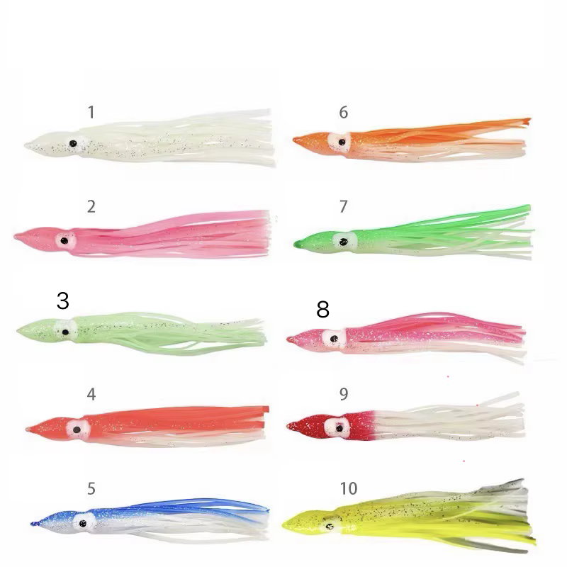 Señuelos Calamar Blandos Luminiscentes – Pulpo para Pesca en Mar - imagen 4