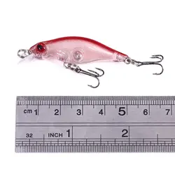 Señuelo lubina Minnow Crankbait Wobbler duro con ojos 3D realistas