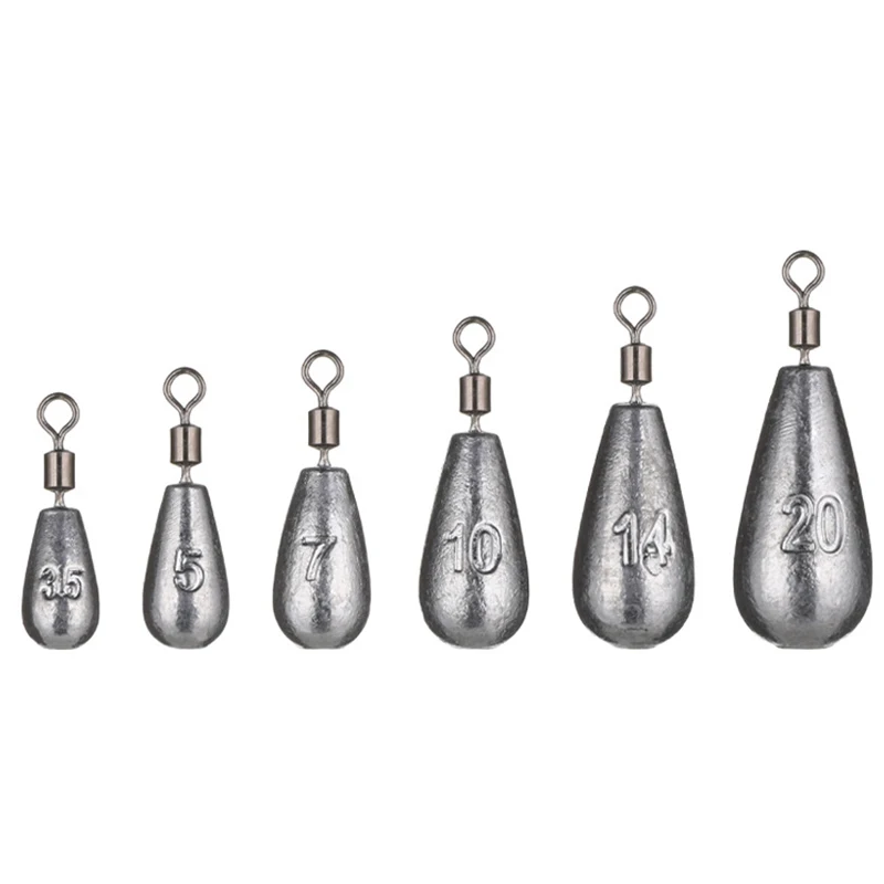 TAKEDO FD04 Plomo gota libre para pesca con accesorios giratorios