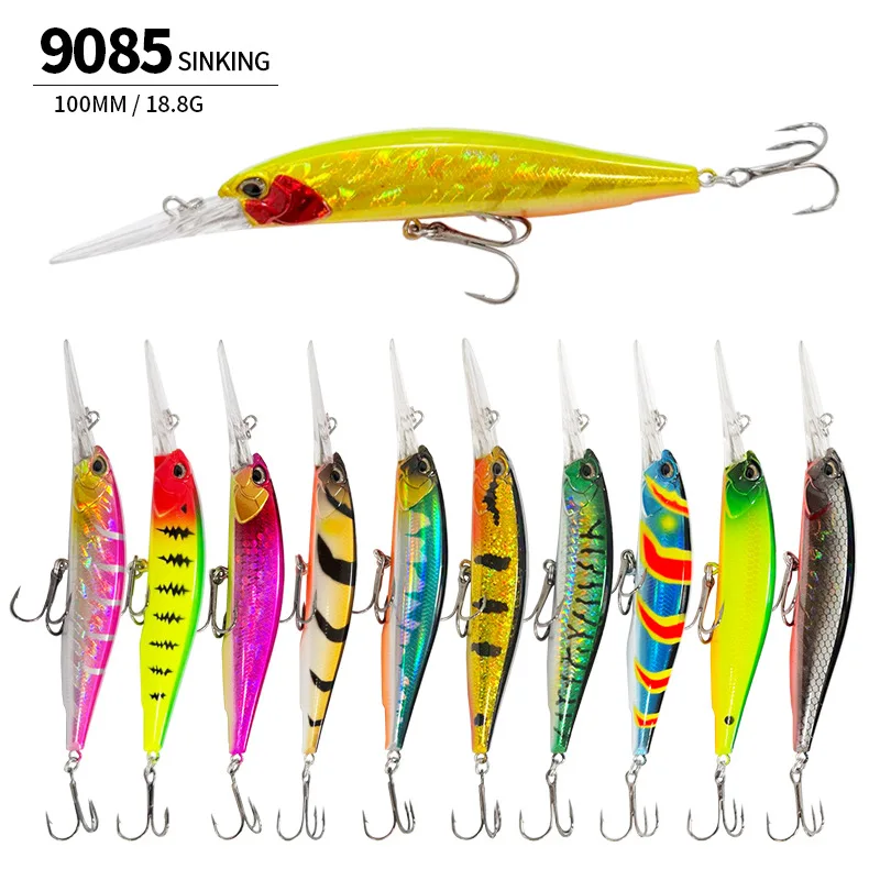 Señuelos Minnow flotantes para carpa, cebo artificial de lance largo - imagen 3