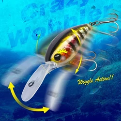 TSURINOYA CHASER crankbait flotante para lubina y lucio 0-3m