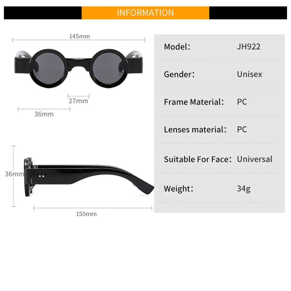 Detalle de las lentes claras y marco