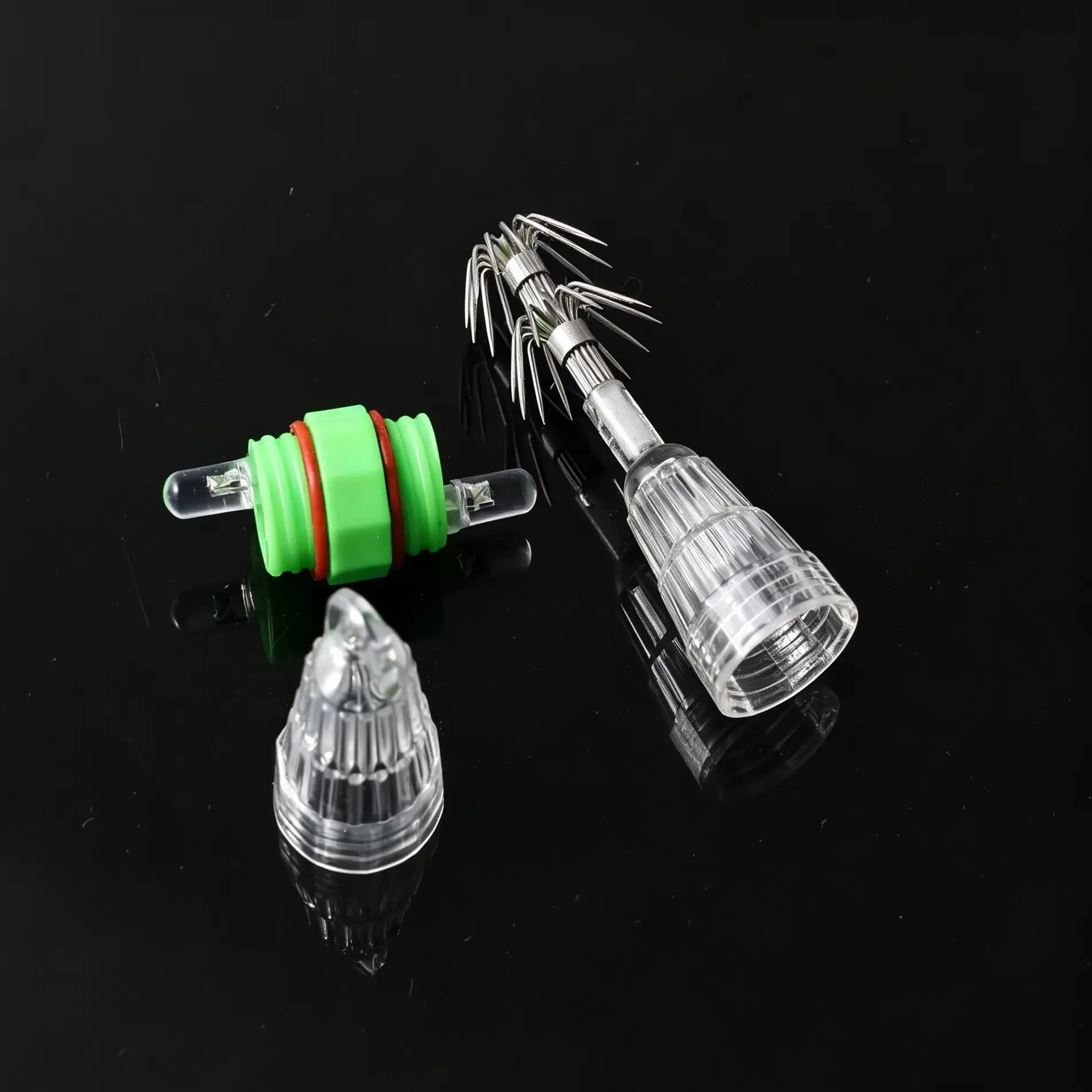 Señuelo LED para calamar intermitente, luz subacuática doble capa - imagen 3