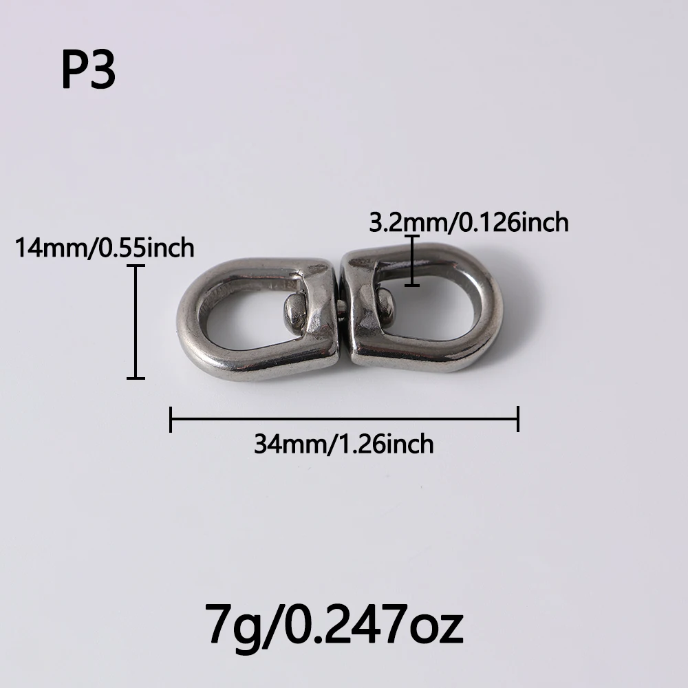 Vista del anillo giratorio universal en forma de 8
