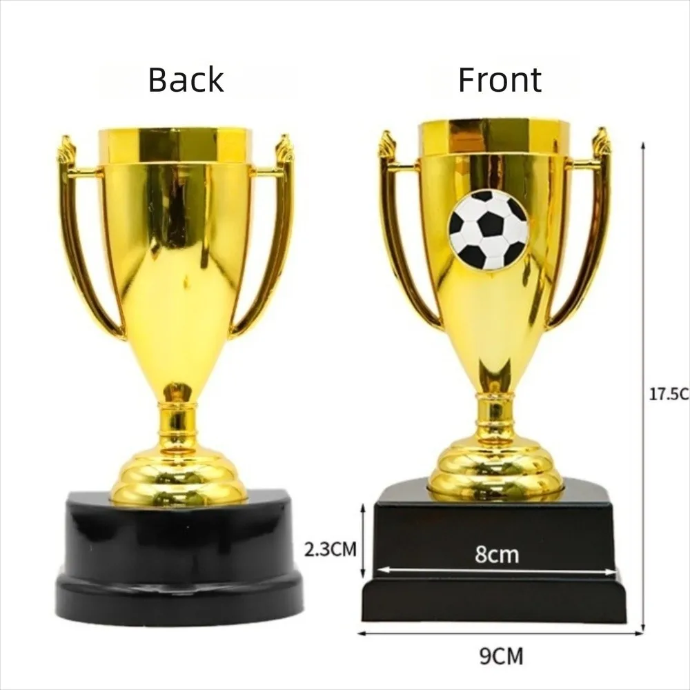 Trofeo de fútbol dorado gran tamaño de plástico para premio - imagen 2