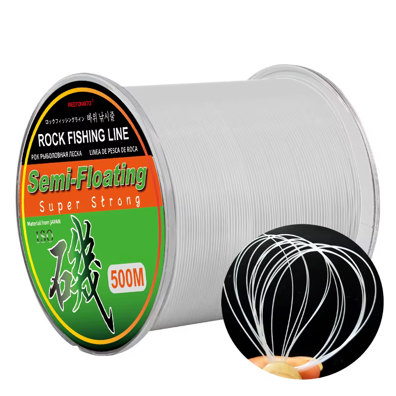 Monofilamento blanco suave para carretes de pesca