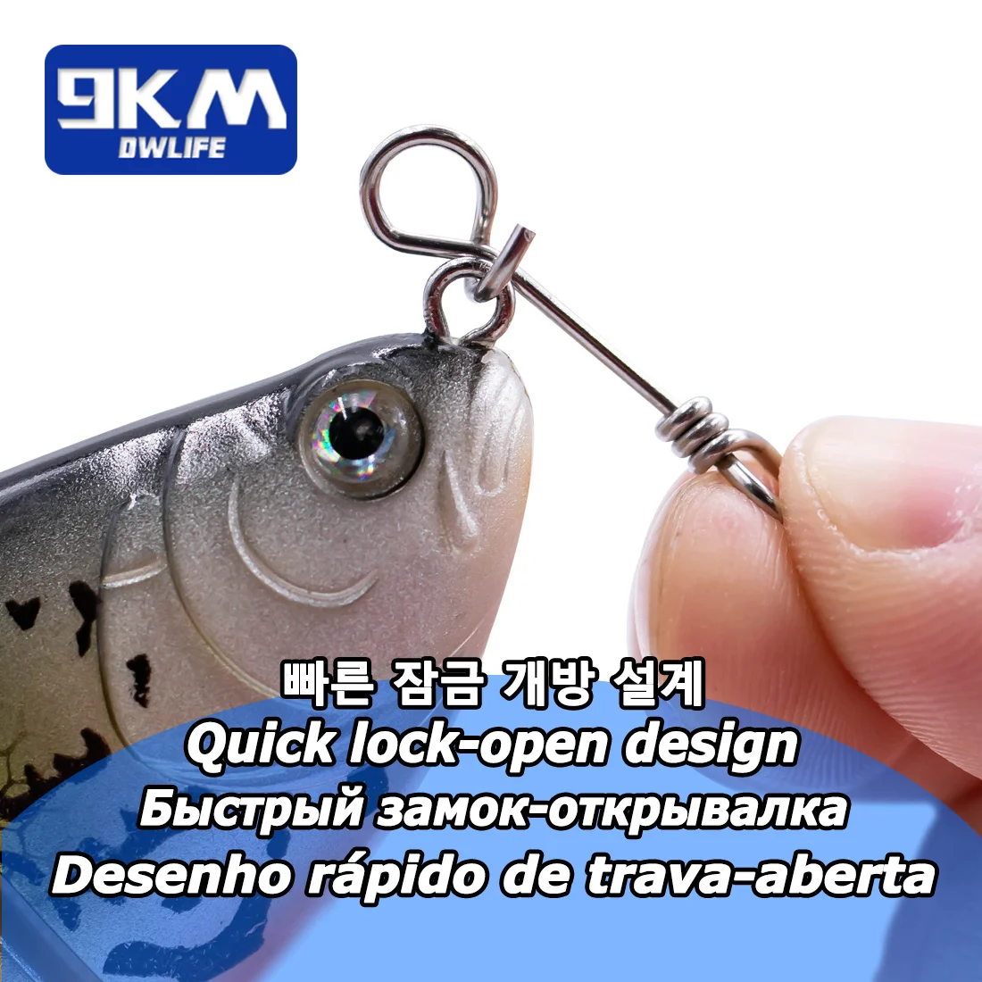 Conectores rápidos twist clips acero inox 9KM para mosca - imagen 4