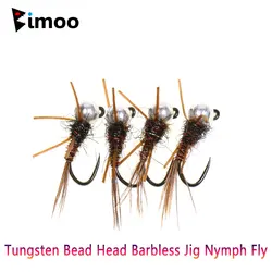 Tungsteno Stonefly Jig Ninfa #14-16 cola faisán Euro trucha