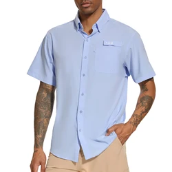BASSDASH Camisa de pesca transpirable UPF 50+ manga corta