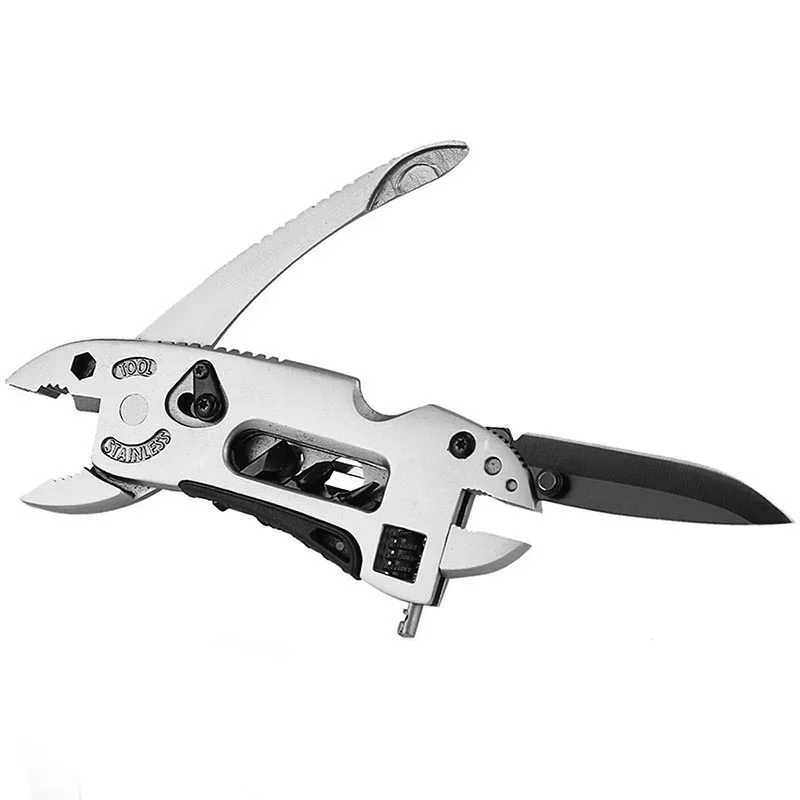 Alicates plegables multifunción para camping con llave inglesa - imagen 3