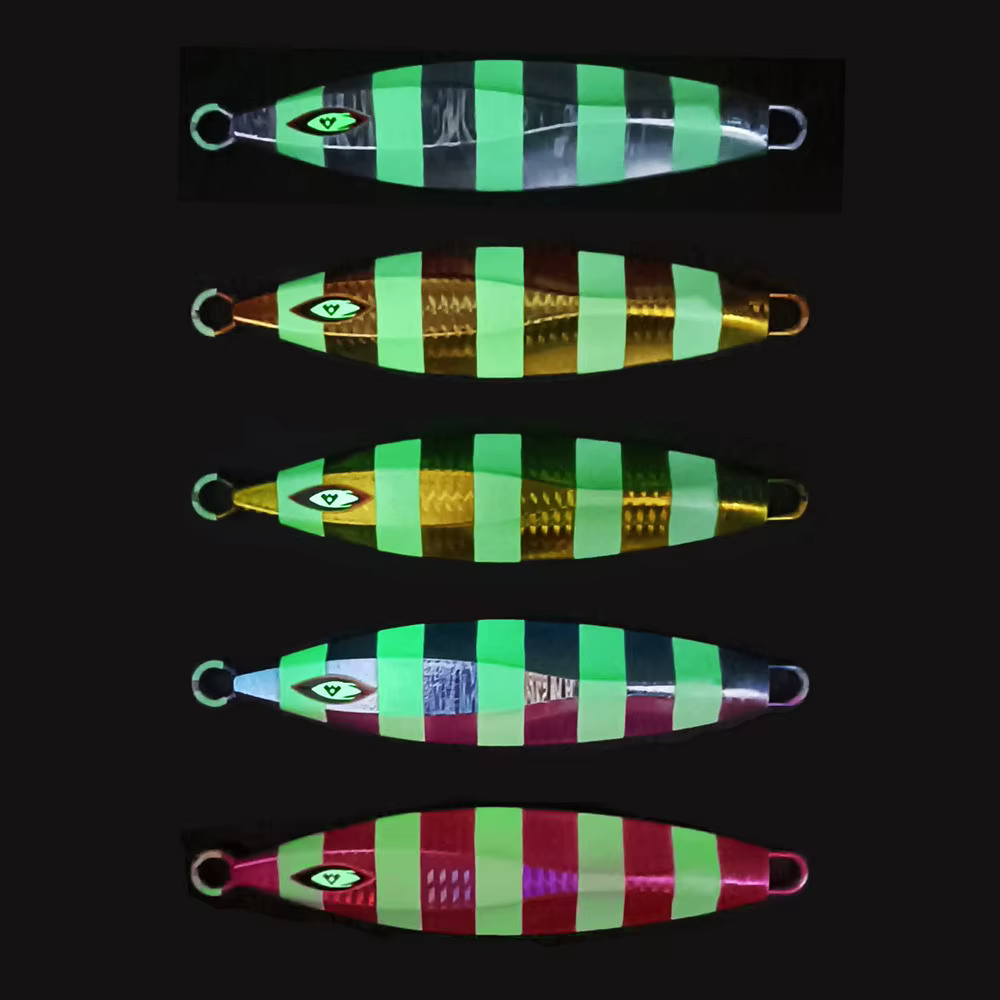 Jig Luminoso Metálico Pesca de Altura – Paso Lento y Jigging Vertical - imagen 5