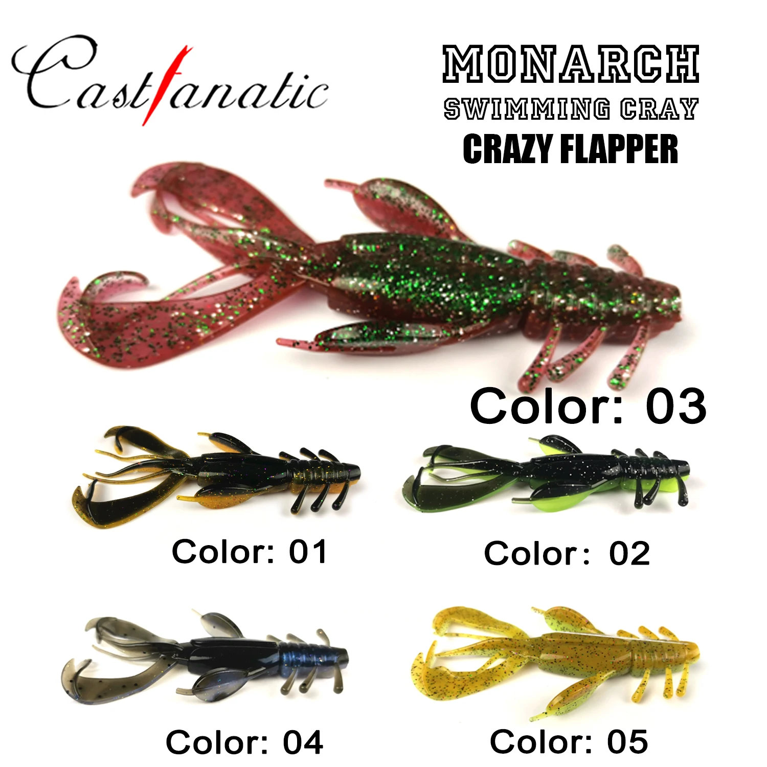 Castfanic Monarch Cray – Señuelo flotante cangrejo para black bass - imagen 5