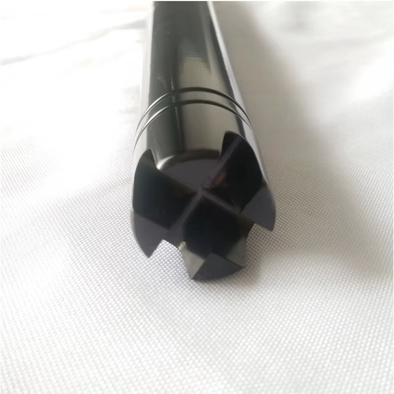 Empuñadura de aluminio para caña de pesca recta y curva dorado oscuro - imagen 5