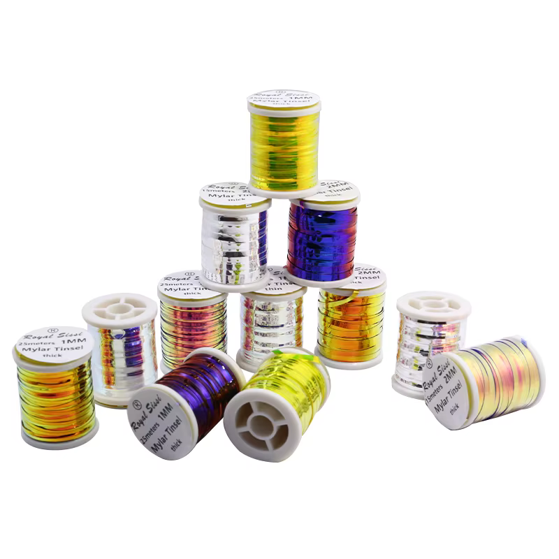 Mirage Premium Tinsel Mylar para atado de moscas de trucha - imagen 2
