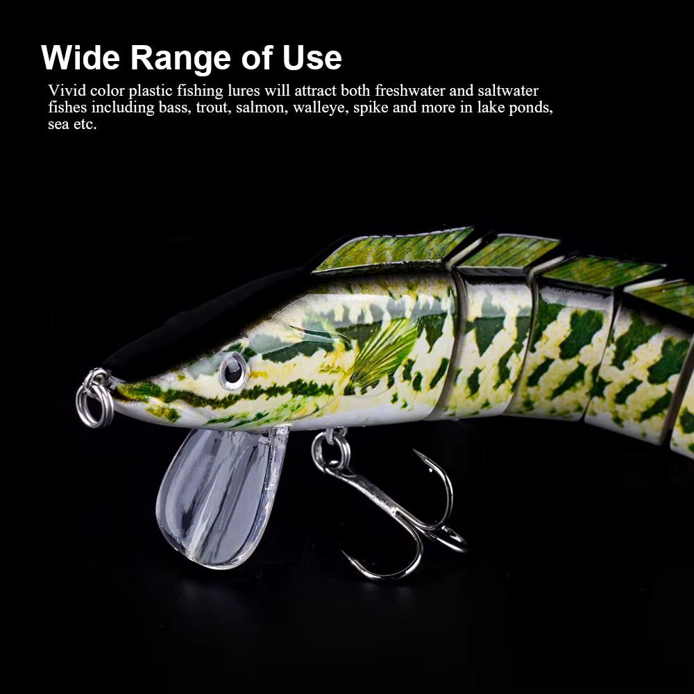 Hanlin Swimbait 230mm 42g – Cola de pelo multiarticulado lucio lubina - imagen 5