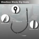 Anzuelos FishTrip Wacky Worm para drop shot, anti-enredos - imagen 2