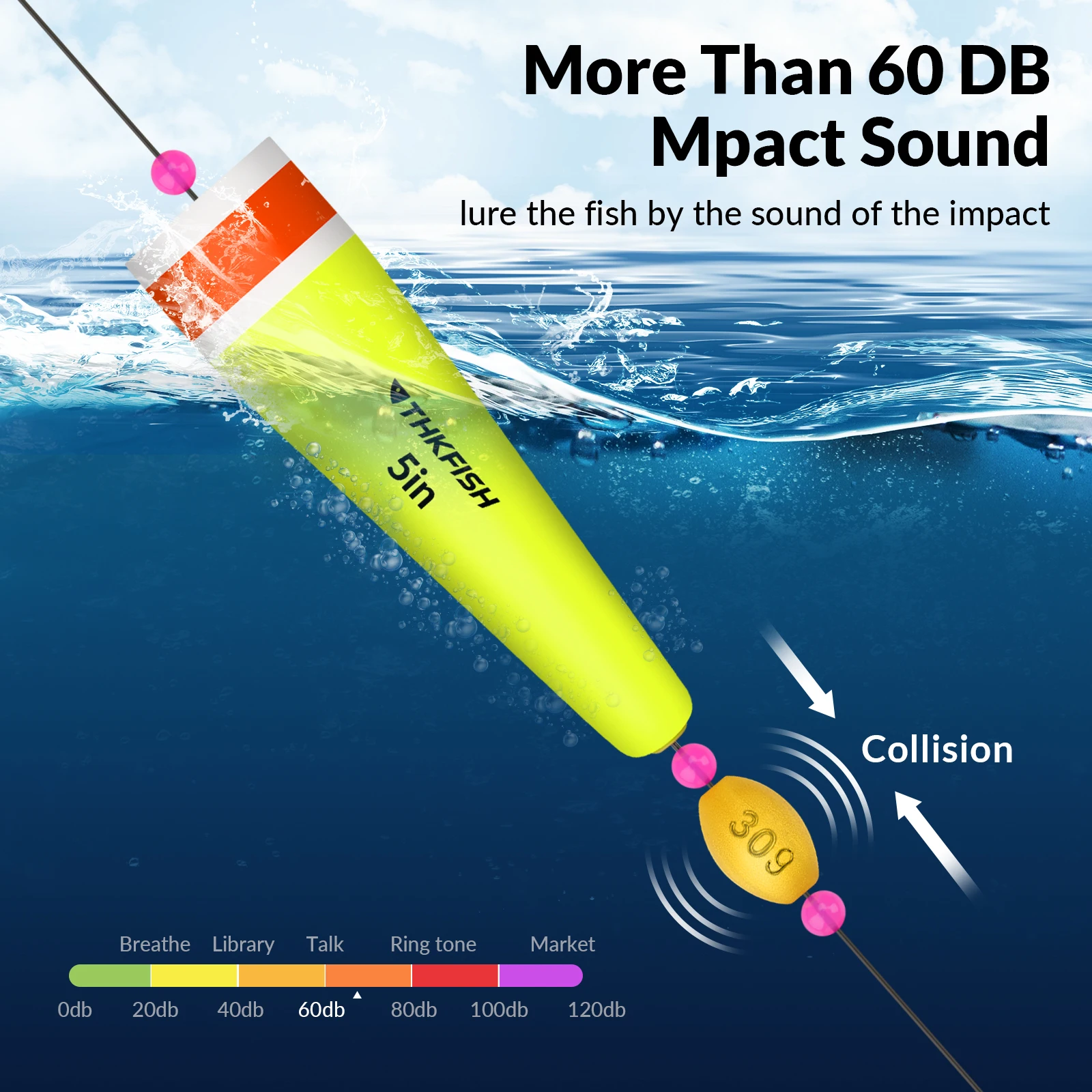 THKFISH Bobber EVA – Flotador pesado para pesca en agua dulce y salada - imagen 4