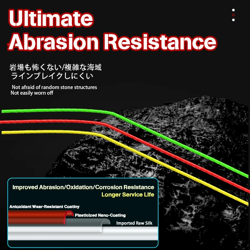 ZUKIBO Sedal de pesca trenzado PE multifilamento 16 hebras para mar - imagen 4