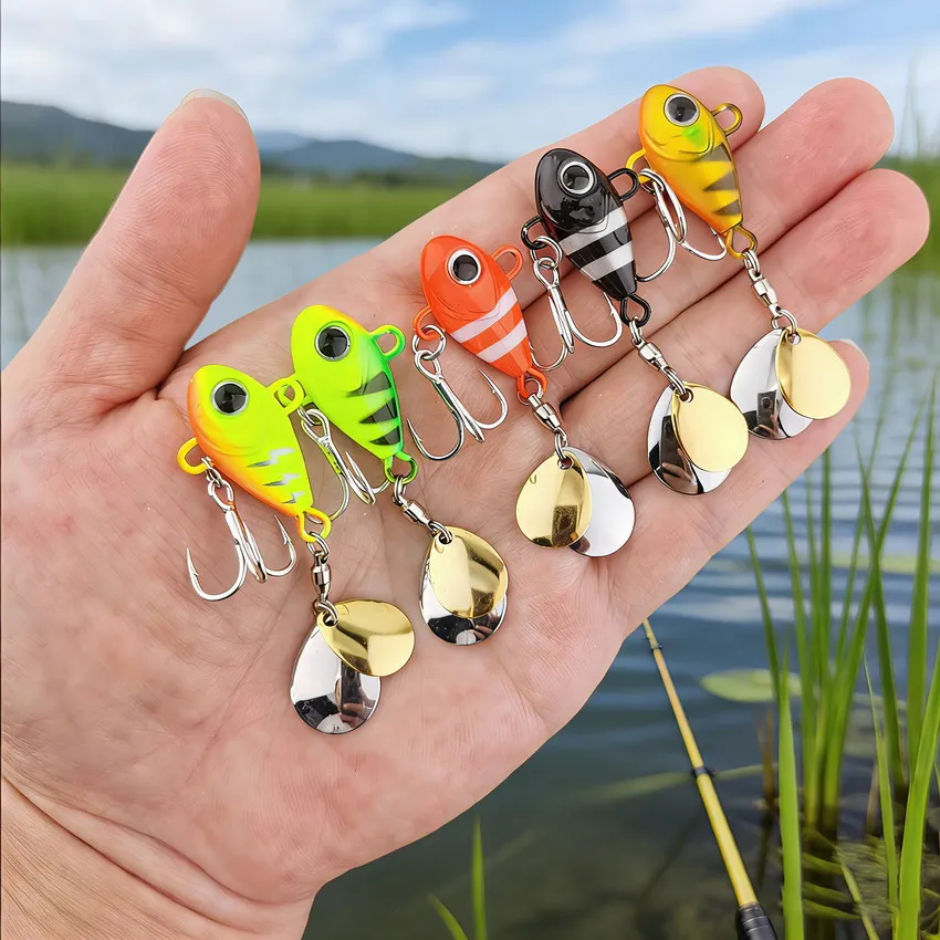 Set de señuelos vib spinner con colores surtidos