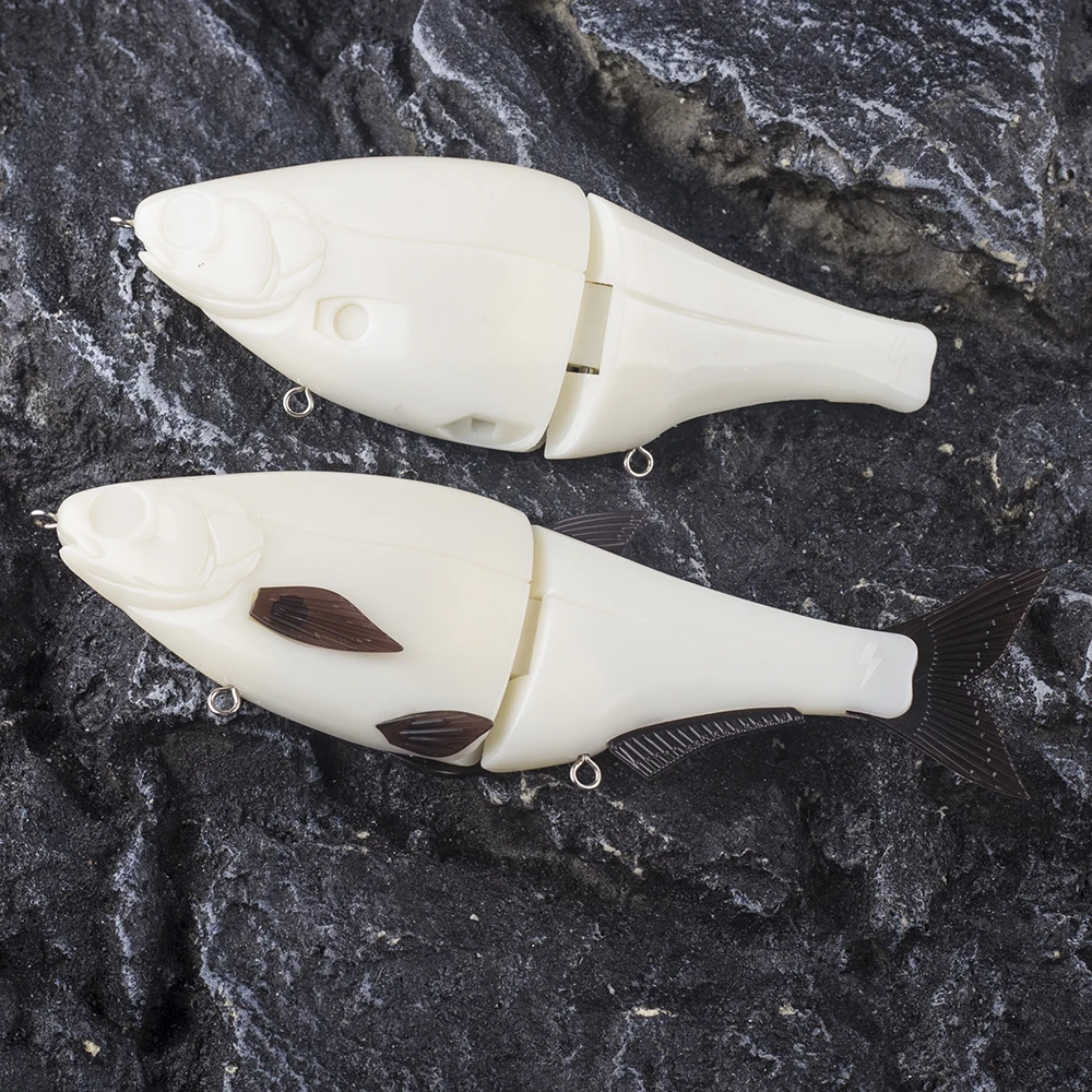 Dr.Holife Swimbait señuelo de cebo duro planeador sin pintar - imagen 2