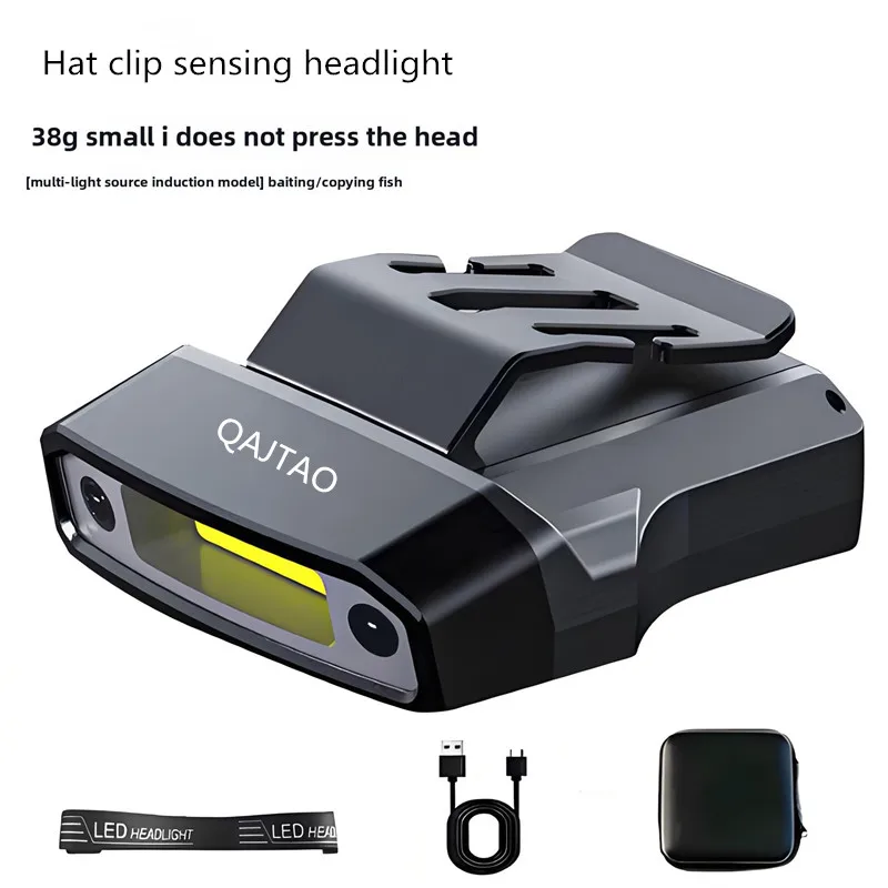 Luz recargable con clip de sombrero y sensor de luz pesca nocturna - imagen 2