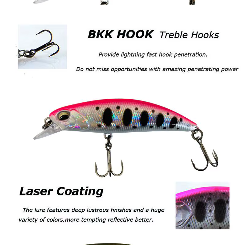 LUTAC Minnow 60mm – Señuelo pececillo hunde 6,1g - imagen 5