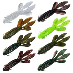 Crazy Flapper Vinilo Camarón Wobbler Flotante Swimbait para Lubina