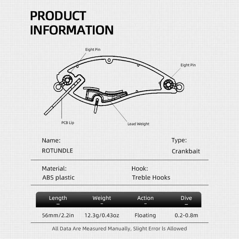 LETOYO Crankbait flotante para lubina y carpa con señuelo duro - imagen 2
