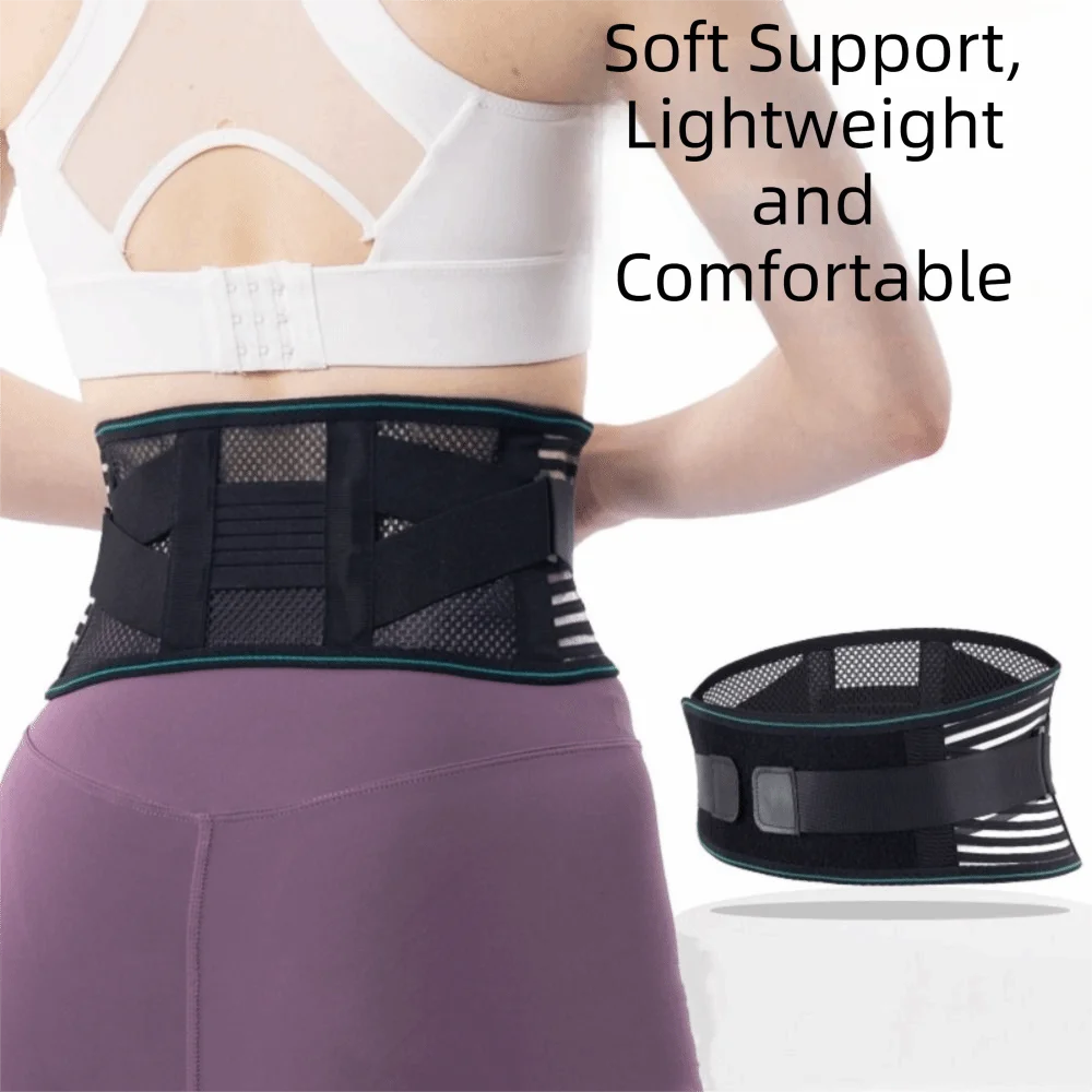 Faja lumbar ajustable con varillas de acero y soporte de compresión - imagen 5