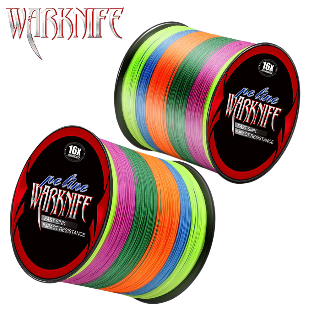 Warknife Línea Trenzada PE Núcleo Hueco Japonés Multicolor de Pesca - imagen 3
