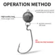FREE FISHER Plomos Dropshot redondos con esmerillón y cabeza jig - imagen 2