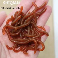 Vinilos rojos con olor a pescado para pesca