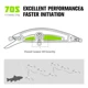 TSURINOYA Señuelo Minnow DW75 tipo Jerkbait Wobbler para lubina - imagen 2